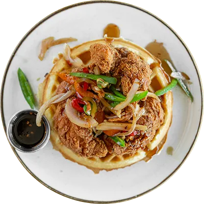 Chicken and waffles